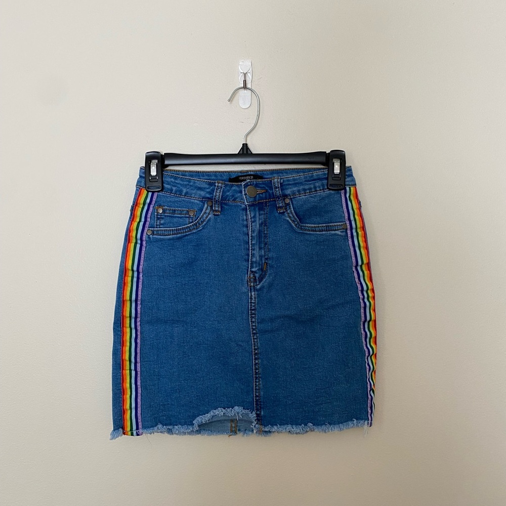 F21 Rainbow Skirt